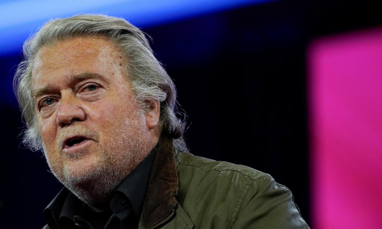 <span>Steve Bannon at CPAC last week.</span><span>Photograph: Elizabeth Frantz/Reuters</span>