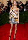 Met Ball 2013: Karolina Kurkova looked stylish in a Mary Katrantzou mini dress.