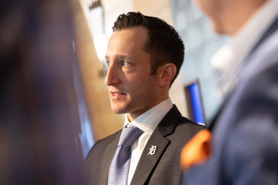 Detroit Tigers general manager Jeff Greenberg on September 26, 2023, in the Tiger Club at Comerica Park.