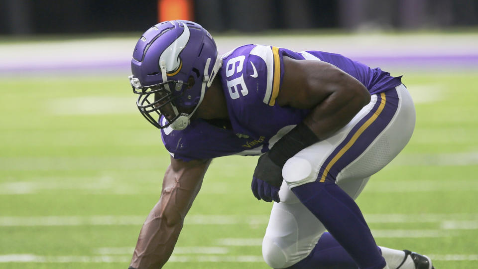 Danielle Hunter will miss at least three games. (AP Photo/Jim Mone)