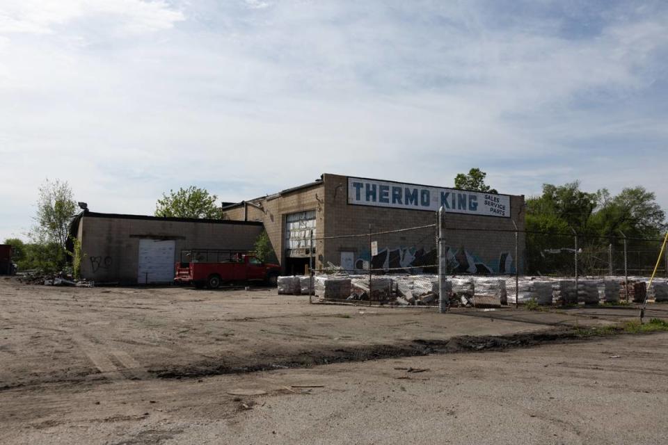 East St. Louis business Top Metal Buyers Inc. lost its Cleveland Avenue building, pictured here in April 2024, due to about $44,000 in unpaid taxes, according to a federal lawsuit. In the complaint, Top Metal Buyers says the fair market value of the property was $102,000. Top Metal Buyers is arguing St. Clair County should have compensated it over $55,000 for the lost property — the difference between the fair market value and what it owed the government in back taxes. The lawsuit is now seeking that compensation, plus damages.