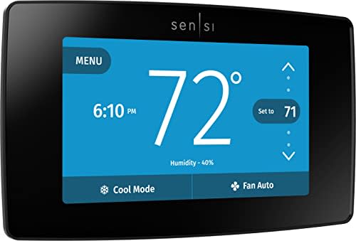 Sensi Touch Smart Thermostat by Emerson with Touchscreen Color Display, Programmable, Wi-Fi, Mo…