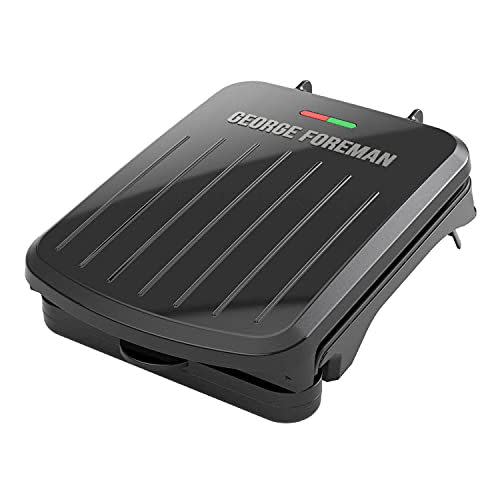 2) 2-Serving Classic Plate Electric Indoor Grill and Panini Press