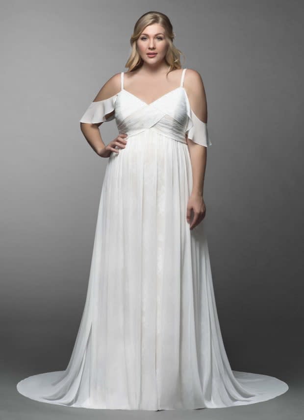 <p>The Cai wedding dress from the Azazie collection.</p>