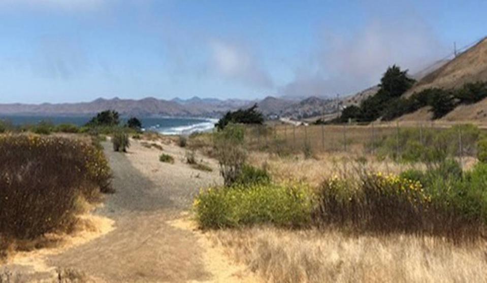 A multi-use trail linking Cayucos and Morro Bay will replace this path near the North Point Natural Area parking lot at the north end of Morro Bay.