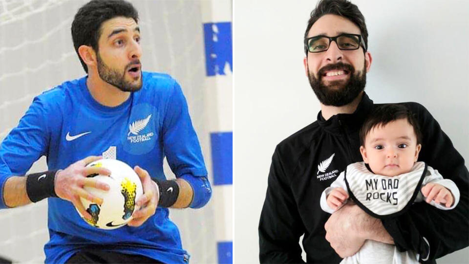 Atta Elayyan played for New Zealand 19 times and recently became a father. Image: Twitter