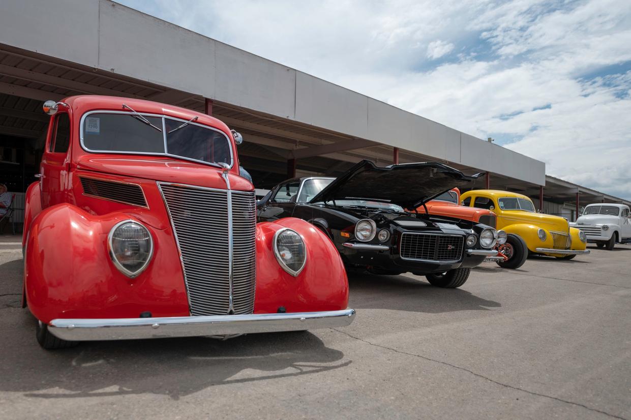 Vehicles on display during the Rocky Mountain Street Rod Nationals at the Colorado State Fairgrounds on Saturday, June 25, 2022.