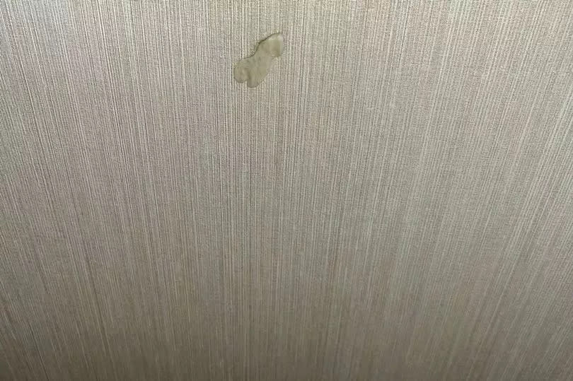 There was chewing gum stuck to the walls of the caravan