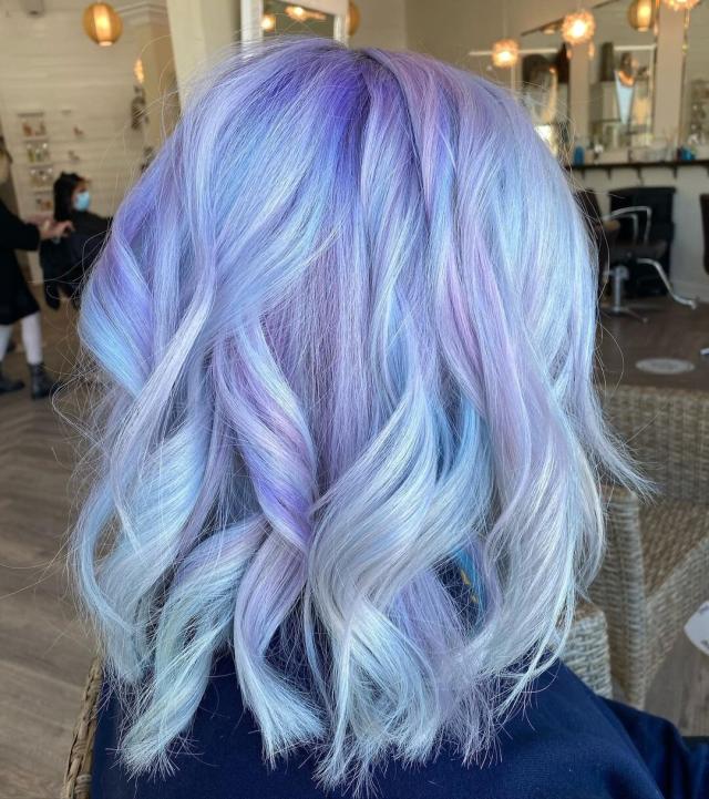 blue pastel hair colors