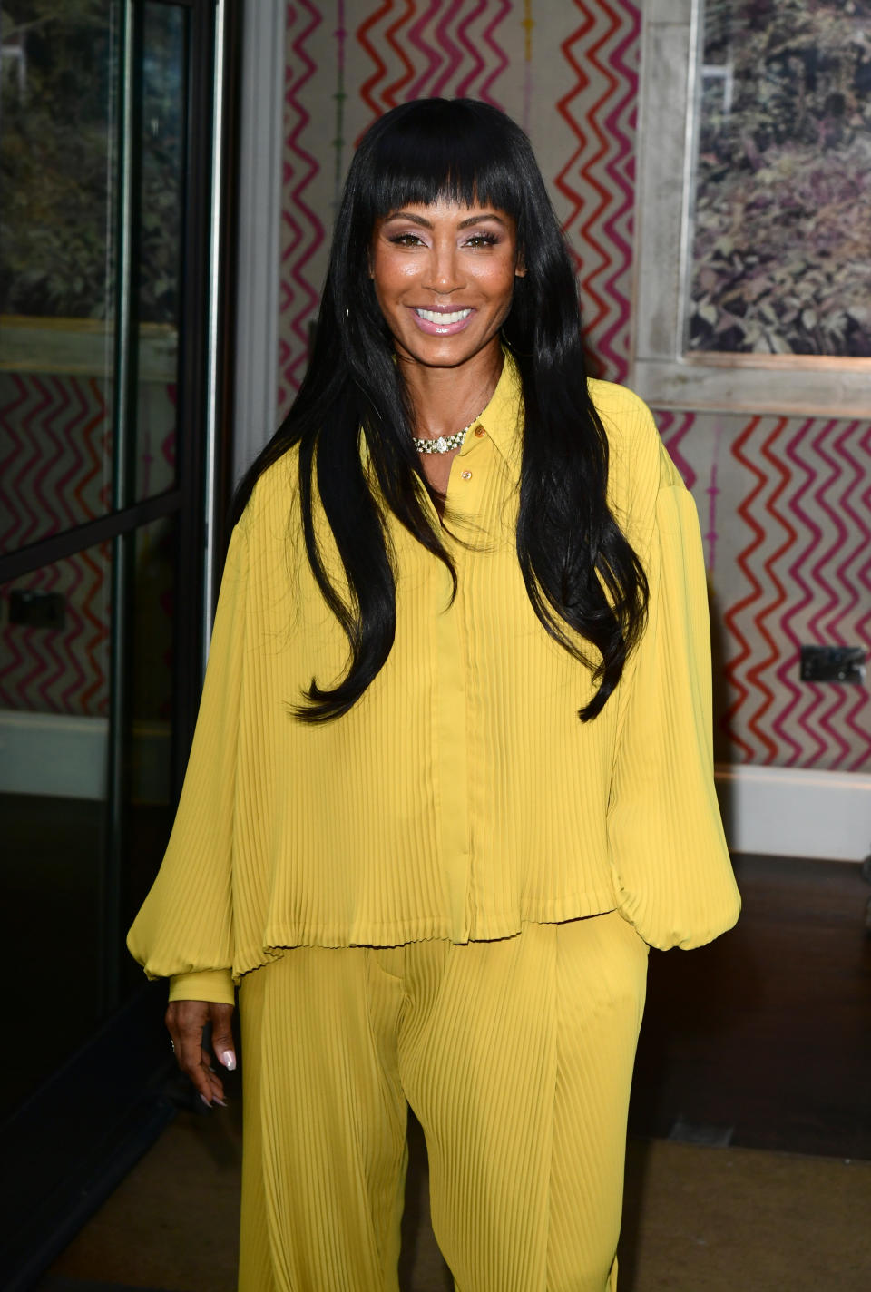 Jada Pinkett Smith arriving for the screening of Facebook Watch: Red Table Talk season 2 at the Ham Yard Hotel, central London.