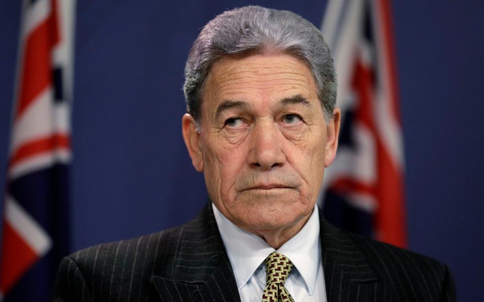 Winston Peters said the new law went against commitments China had made to the international community - AP