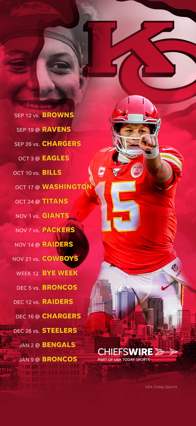 2021 Kansas City Chiefs Schedule: Downloadable Wallpaper