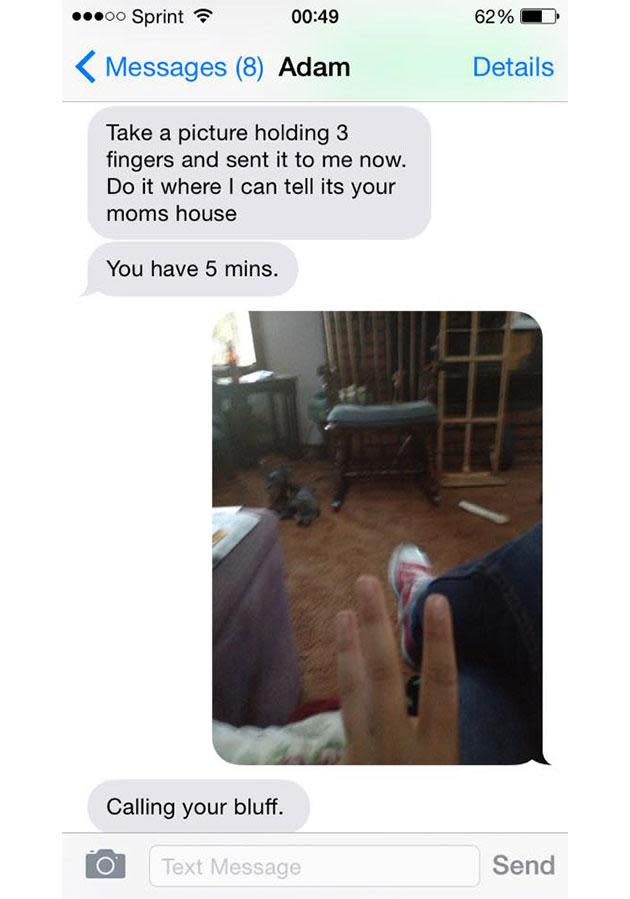 Texts reveal horror of abusive marriage