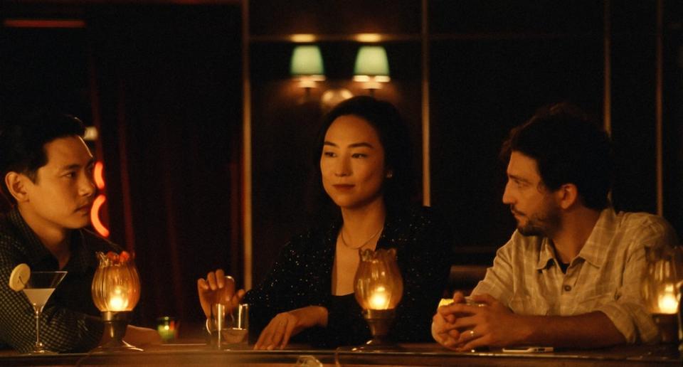 PAST LIVES, from left: Teo YOO, Greta Lee, John Magro, 2023. © A24 / Courtesy Everett Collection