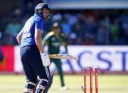 England's Joe Root looks on after being bowled during the second One Day International cricket match against South Africa in Port Elizabeth, February 6, 2016. REUTERS/Mike Hutchings