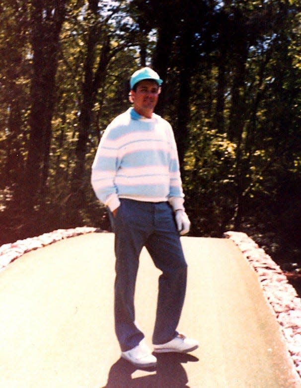 Slightly out of focus, as was my game during a humbling round at Augusta National in 1990.