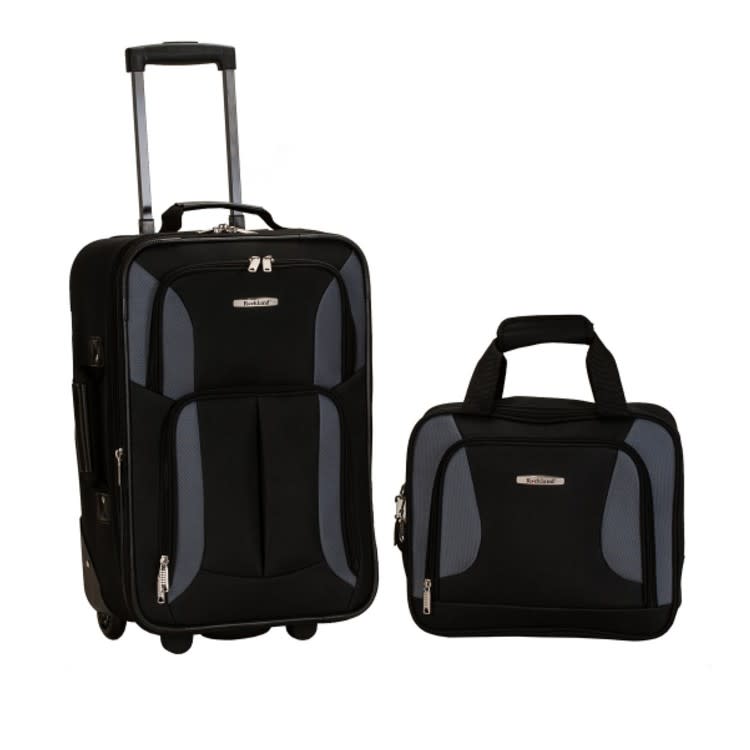 You can get this two-piece luggage set for 65 percent off by using the code: SHOP. (Photo: Macys)