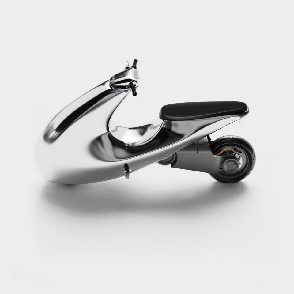 圖／來自越南的機車廠牌Bandit9，日前發表Nano電動滑板車，外觀設計以隕石為靈感，展現出豐滿流暢的線條感，看起來也很像一隻顛倒的高跟鞋。