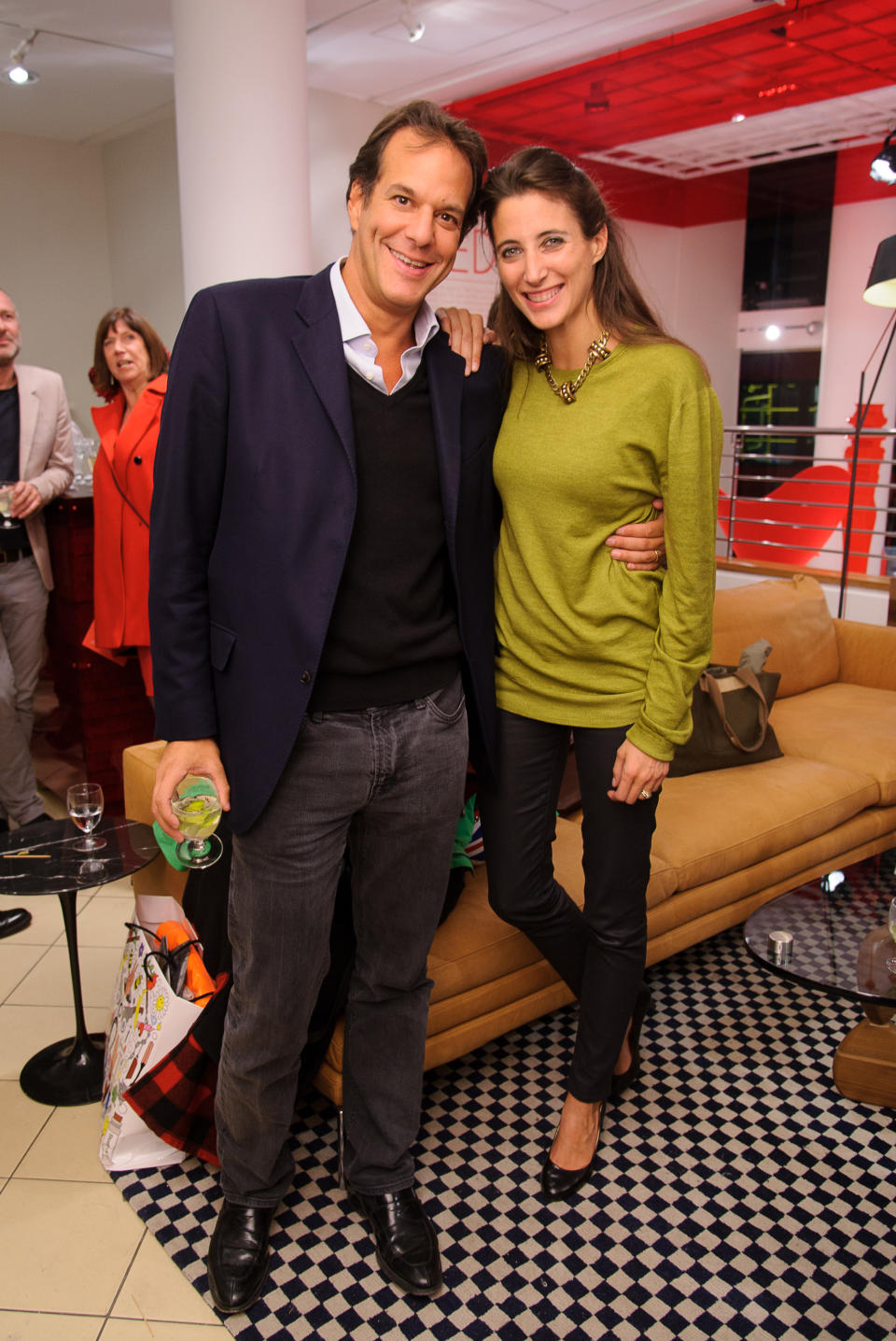 LONDON, UNITED KINGDOM - SEPTEMBER 19: Brent Hoberman and Chloe Mackintosh attend a party to celebrate 25 years of The Conran Shop on September 19, 2012 in London, England. (Photo by Nick Harvey/WireImage)