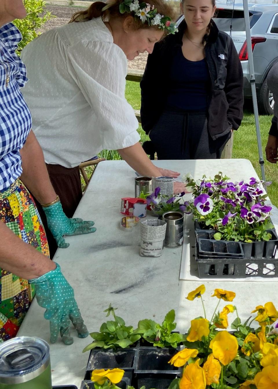 Come on out to Harvey One-Room School on Sunday and "pot a pansy" with Paula Brown. The welcome spring event, Bees, Birds and Butterflies, is from 1-4 p.m.
