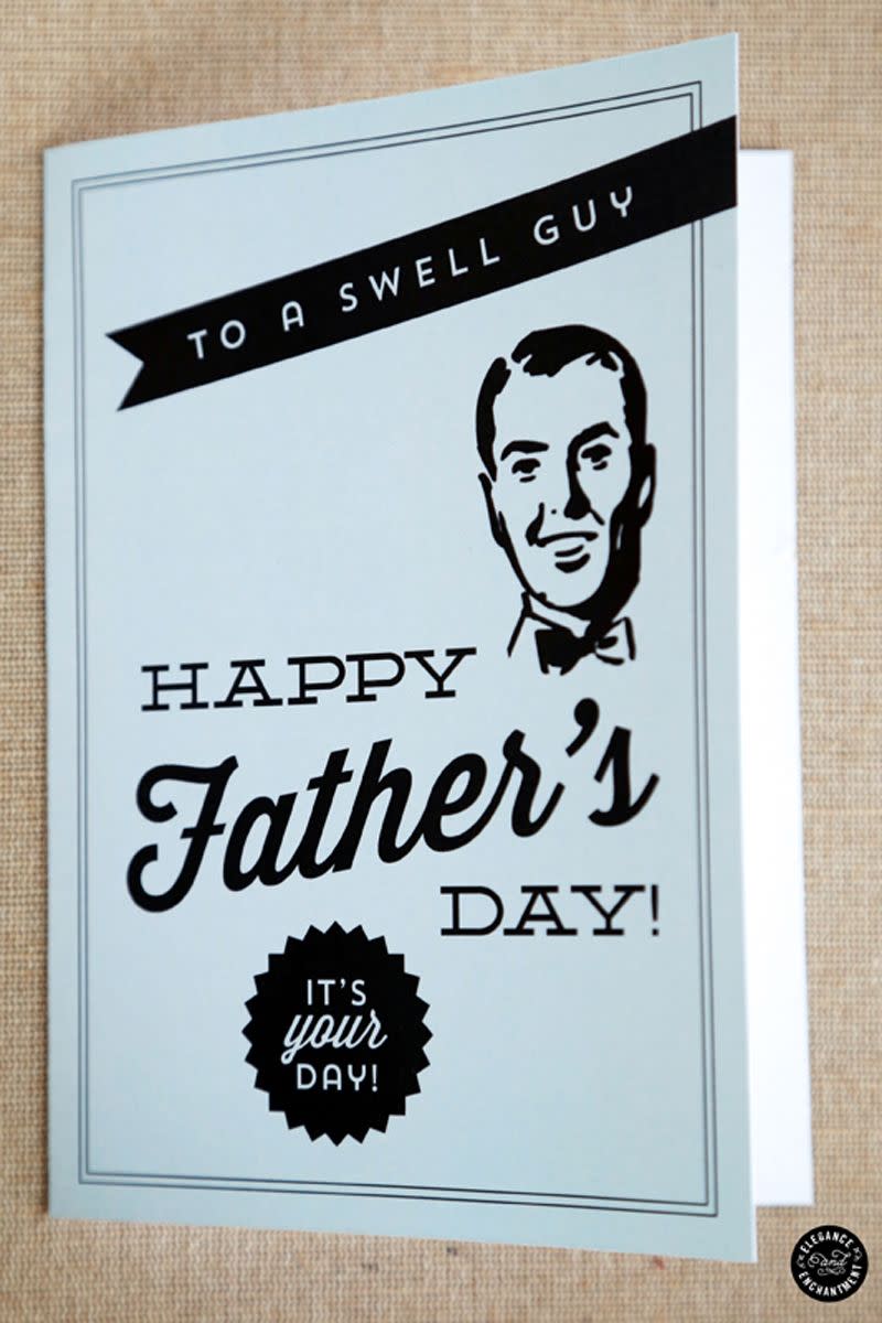 free fathers day cards - vintage card