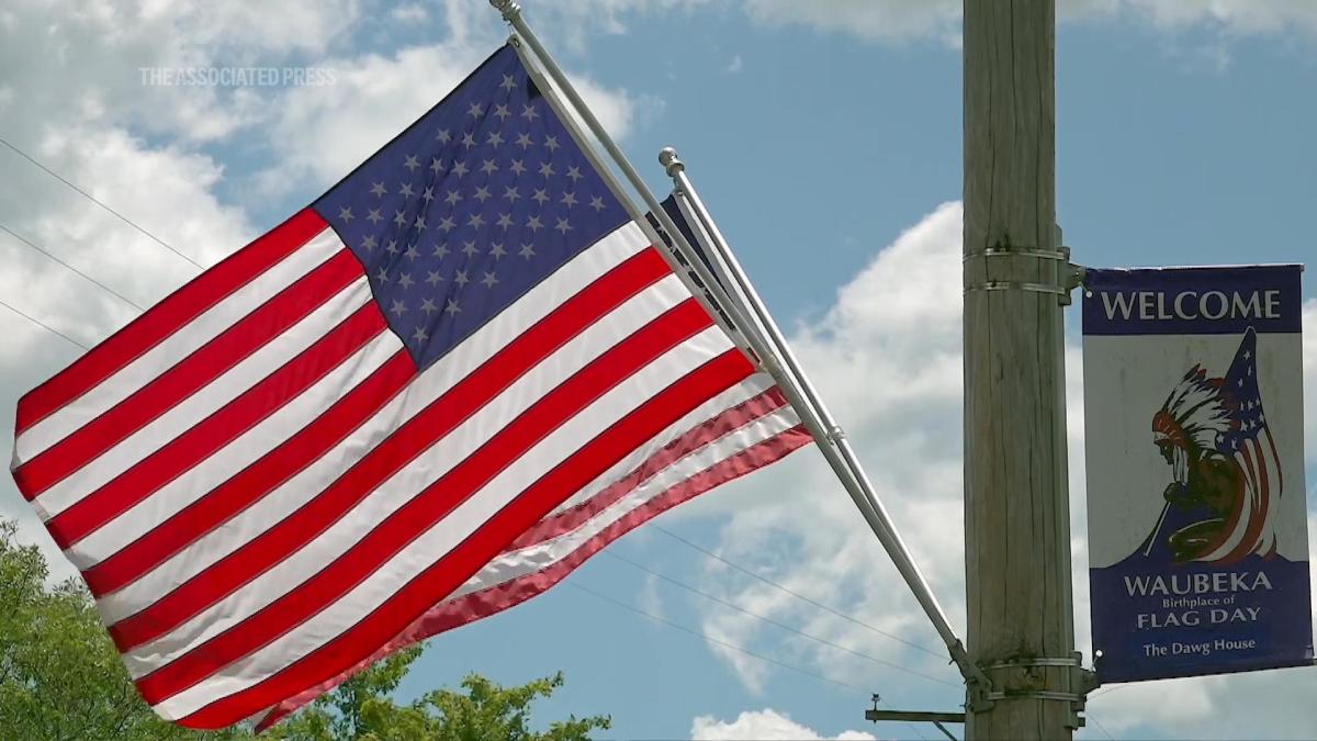 Waubeka, Wisconsin the 'Birthplace of Flag Day' celebrates the