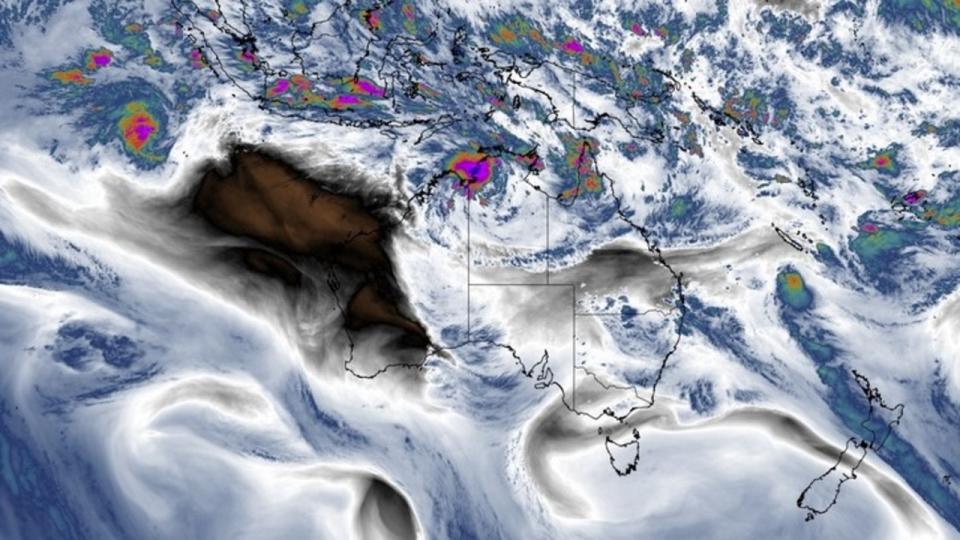 Two cyclone warnings are in place for islands northwest of Western Australia and just off the Queensland coast, along with a monsoon warning in the Top End. Picture: Supplied / Weatherzone