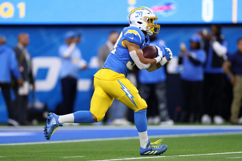 Austin Ekeler #30 of the Los Angeles Chargers.