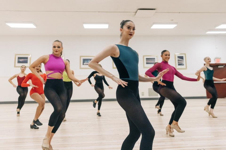 Kayla Hsu works on a routine during Thursday’s callbacks. Jeenah Moon for NY Post