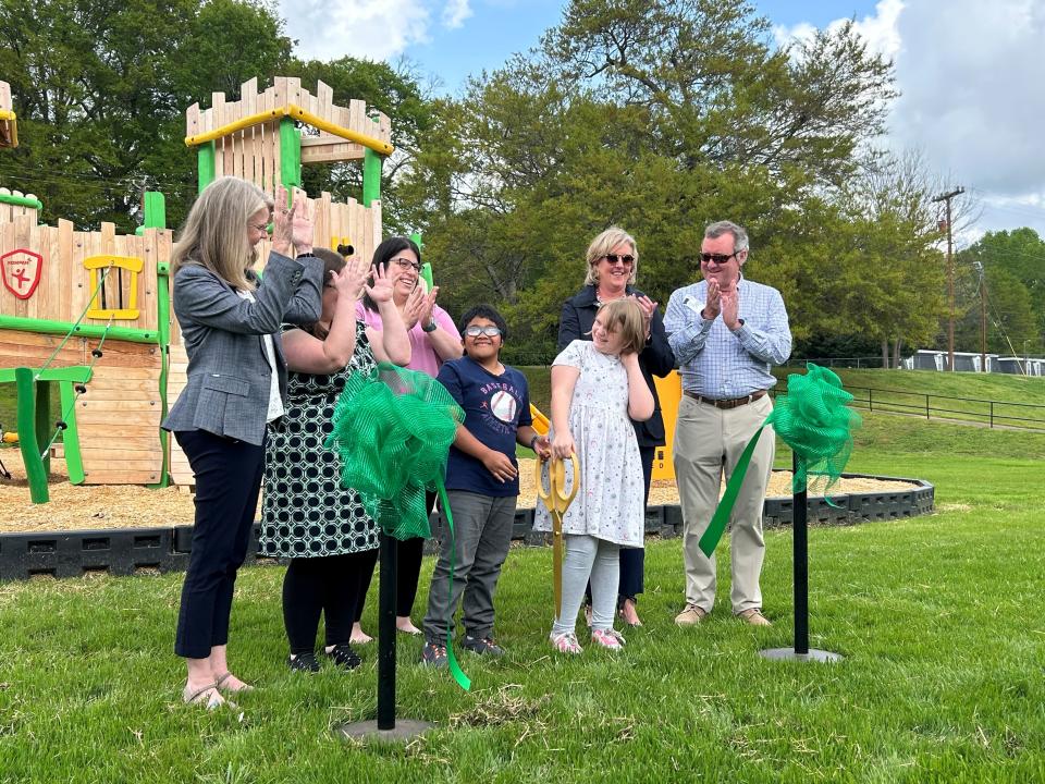 The South Carolina School for the Deaf and the Blind held a ribbon cutting ceremony for their new, natural playground on April 10, 2024. The playground helps students with motor skills and is easily accessible from their classes.