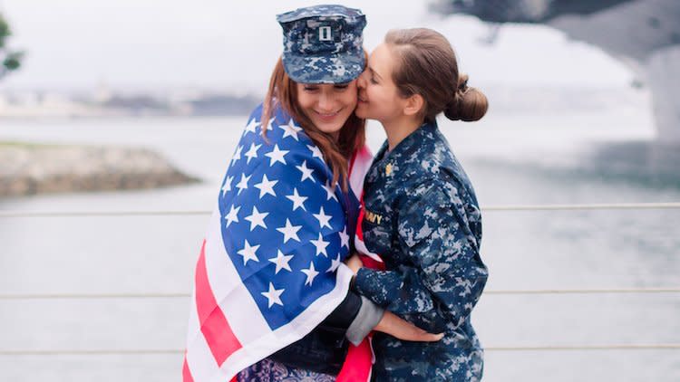 Military couple