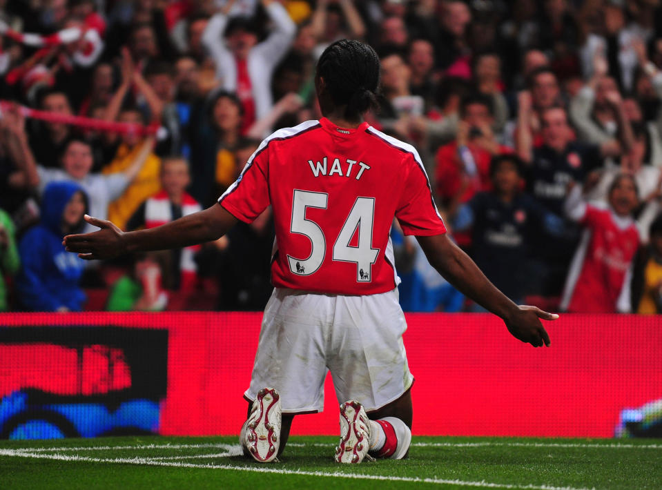 Sanchez Watt scored on his Arsenal debut 10 years ago