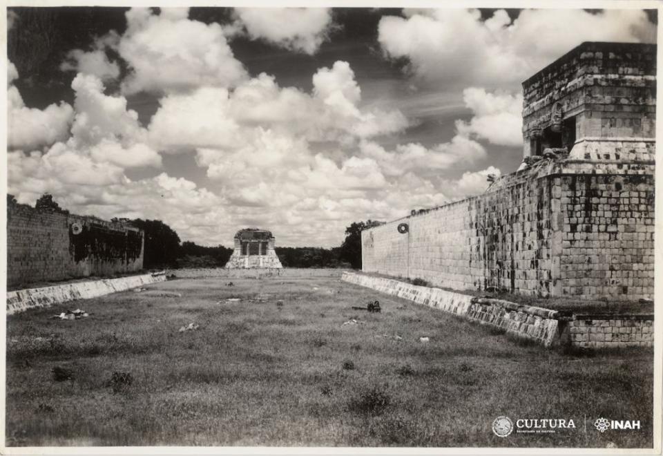 chichen itza juego de pelota foto de 1940