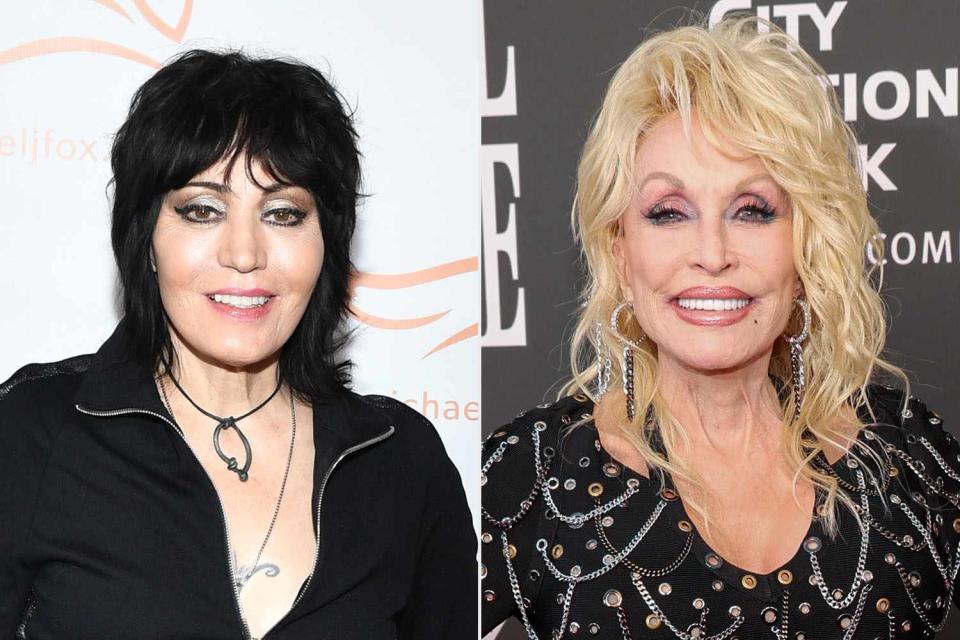 <p>Noam Galai/Getty; Christopher Polk/Variety via Getty</p> Joan Jett, Dolly Parton