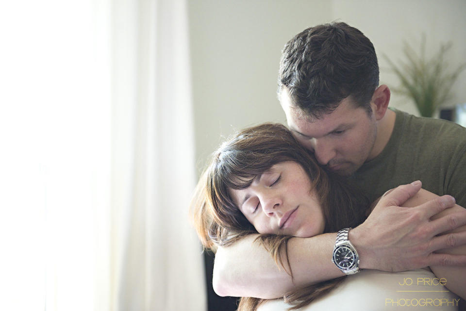 "A supportive moment in between contractions. The trust between these two is so obvious. It's one of my favorite photos." &nbsp;