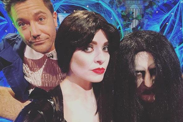 Spooky: Willoughby showed off her Halloween-ready look: Holly Willoughby Instagram