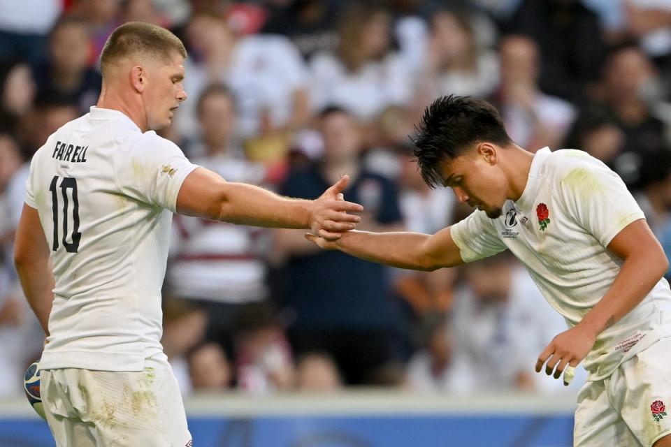 Owen Farrell remains instrumental to England, while Marcus Smith is now a real weapon at full-back (Getty Images)