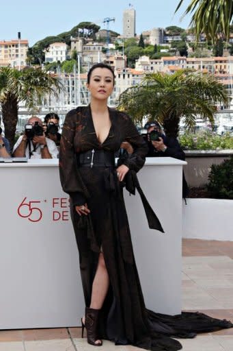 Chinese actress Hao Lei poses during the photocall of "Mystery" presented in the "Un Certain Regard" selection at the 65th Cannes film festival in Cannes