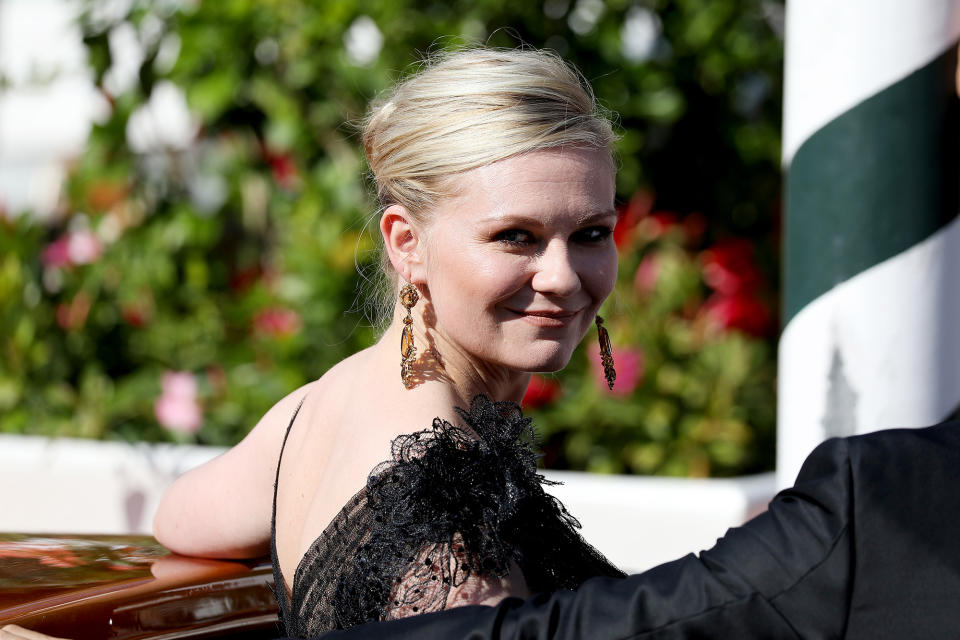 <p>Dunst stunned in a black gown on Sept. 2 as she arrived for a screening of her film, <em>The Power of the Dog. </em></p>