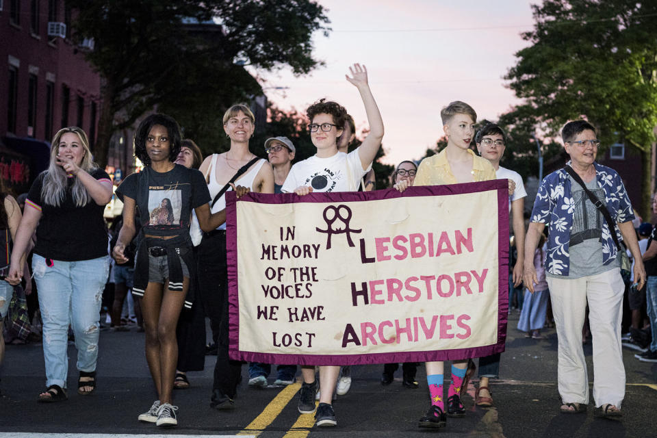 Desfile del Orgullo Gay de Brooklyn (Gabriel Holtermann Jordan/SEPA USA vía archivo AP)