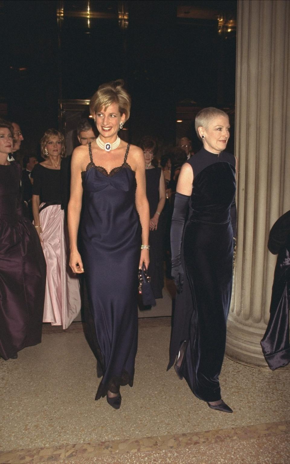 Diana at the Met Gala in 1995 - Getty