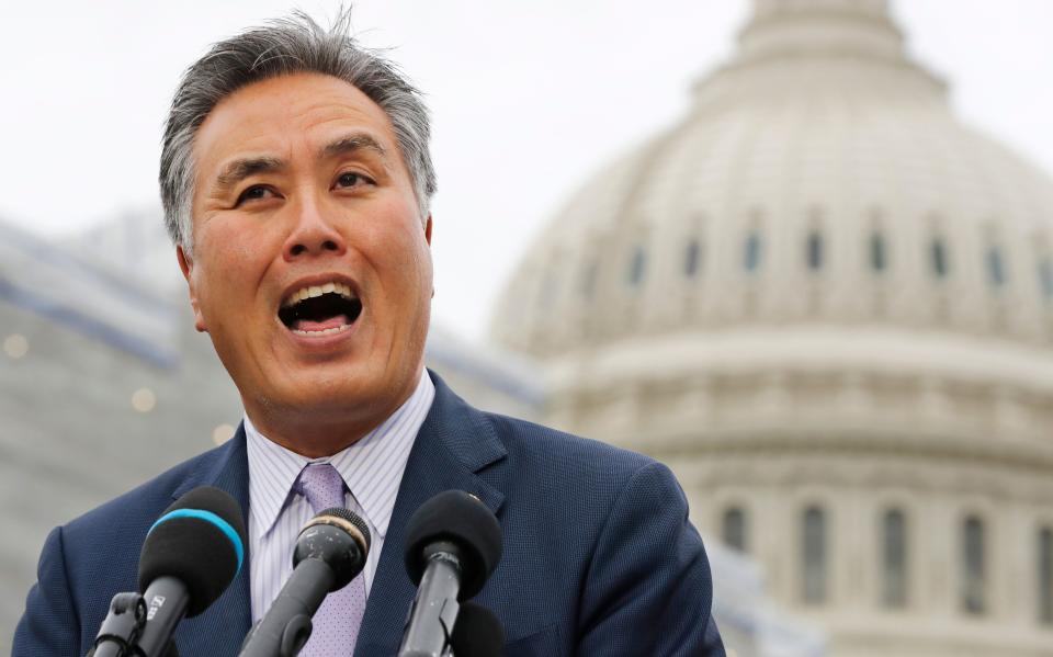 Rep. Mark Takano (D-Calif.) said he has had people telling him to "go back to China" &mdash; even though he's of Japanese ancestry. (Photo: ASSOCIATED PRESS)