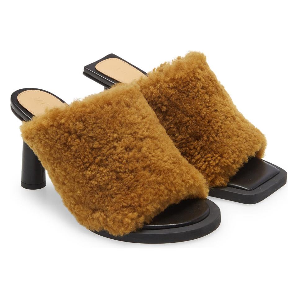 Nordstrom Les Mules Carrés Ronds Genuine Shearlling Mule JACQUEMUS