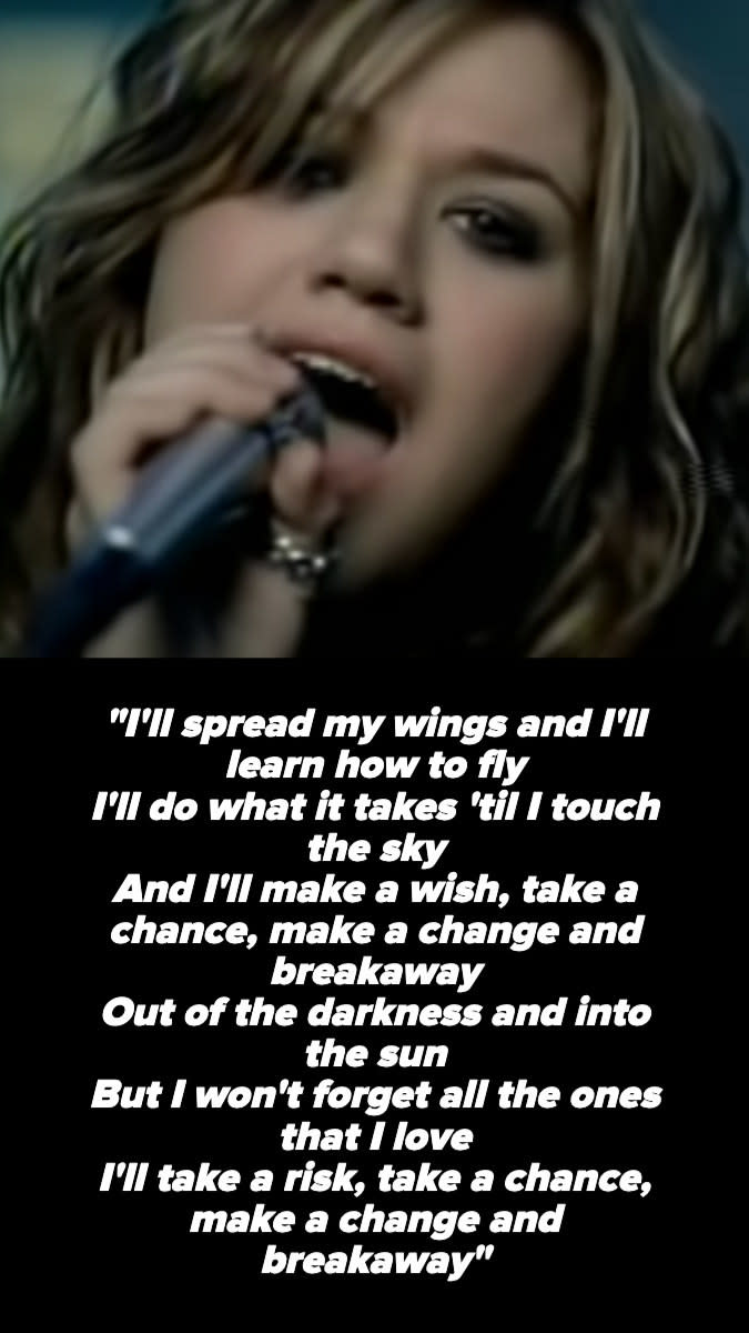 Kelly Clarkson's "Breakaway" lyrics