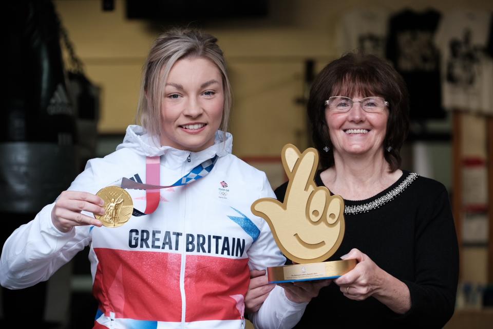 Price was presented her National Lottery Olympian of the Year award by her Nan, Linda, who has also captured the hearts of the nation