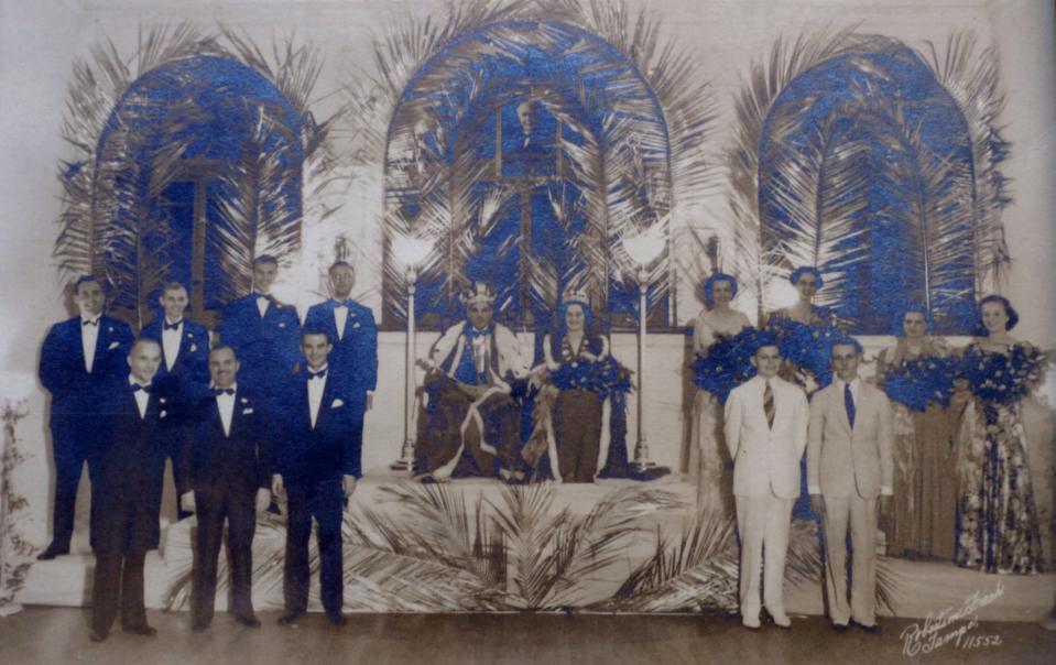 The first royal court of the Edison Festival of Light, 1938.