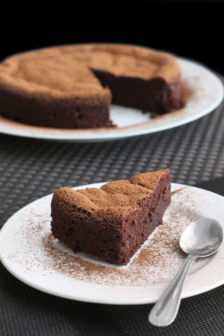 Four-Ingredient Chocolate Mousse Cake