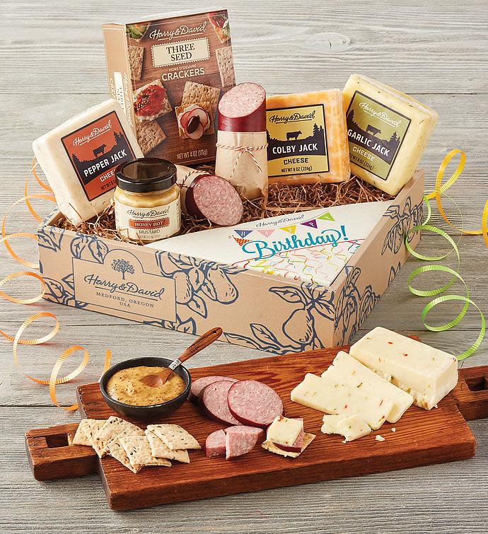 Happy Birthday Meat and Cheese Gift Box