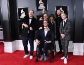 <p>Members of Portugal The Man attend the 60th Annual Grammy Awards at Madison Square Garden in New York on Jan. 28, 2018. (Photo: John Shearer/Getty Images) </p>