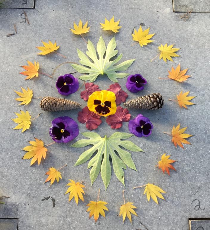 A fall mandala celebrates the art of nature.